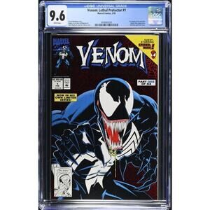 Venom Lethal Protector #1 CGC 9.6 White Pages Direct Edition Marvel 865005